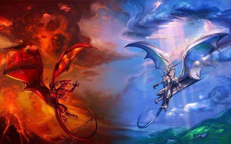 heaven and hell dragons, Britney Spears, Hammock, Paradise, Seagull, HD wallpaper