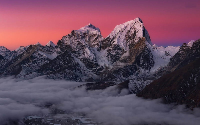 snowy mountains-natural landscape, HD wallpaper