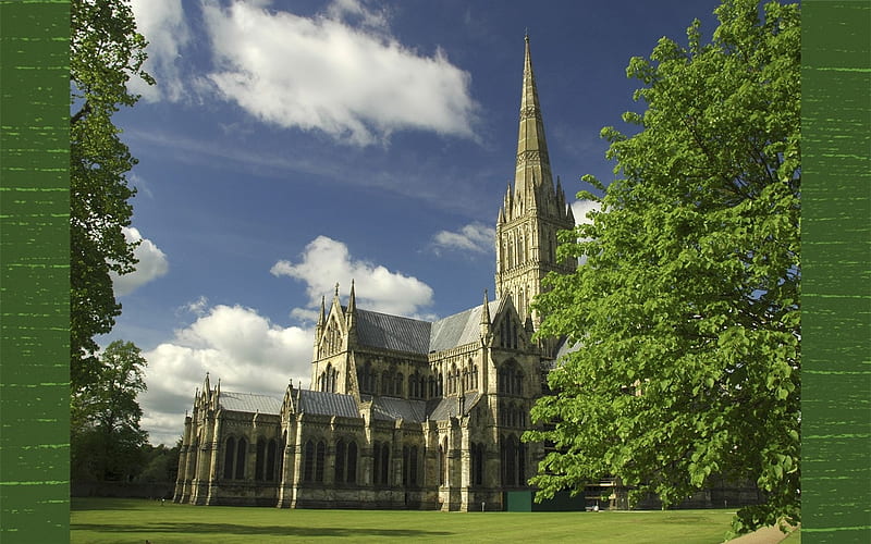 Salisbury Cathedral, England, Salisbury, cathedral, church, England, HD wallpaper
