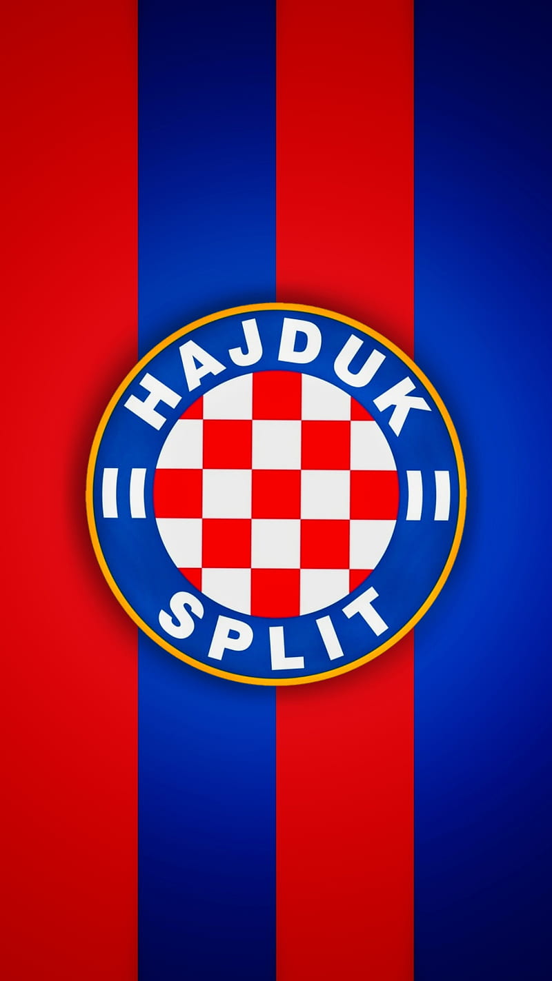 Hajduk 2, blue, logo, red, split, esports, torcida, HD phone wallpaper