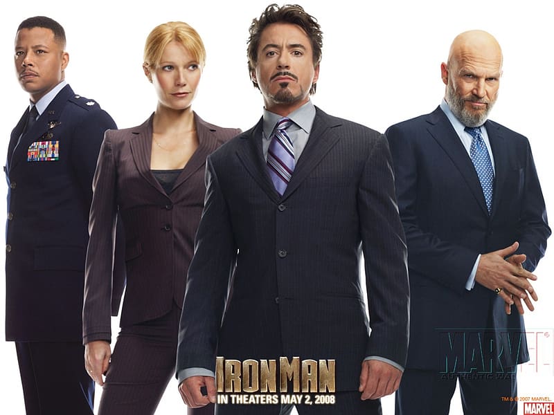 Iron Man, Robert Downey Jr, Movie, Gwyneth Paltrow, Jeff Bridges, Obadiah Stane, James Rhodes, HD wallpaper