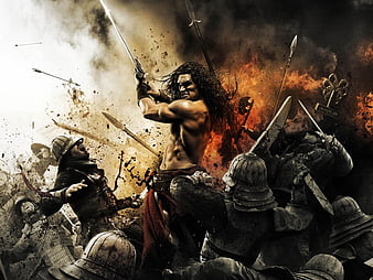 Conan El Barbaro Team, warrior, movie, conan, barbaro, HD wallpaper