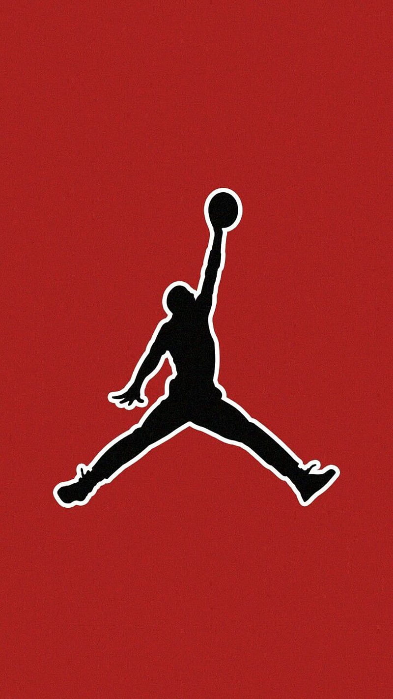 Pin em Enregistrements rapides, Red Jordan Logo, HD phone wallpaper ...