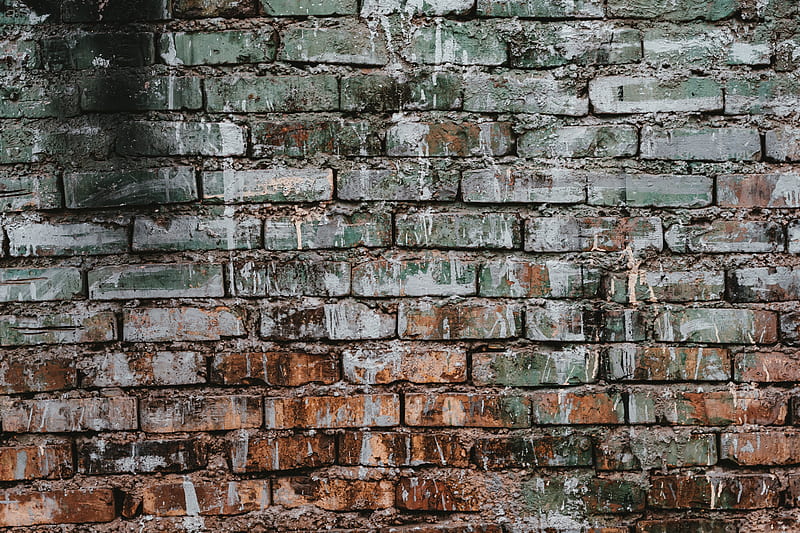 texture, brick, wall, stains, surface, HD wallpaper