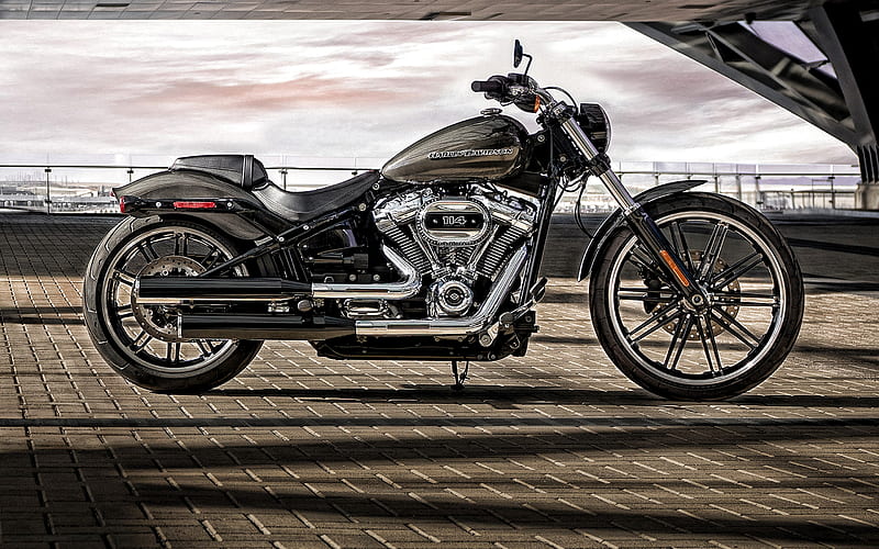 Harley-Davidson Breakout, 2019, Milwaukee-Eight Big Twin 114, exterior, side view, luxury motorcycle, american motorcycles, Harley-Davidson, HD wallpaper