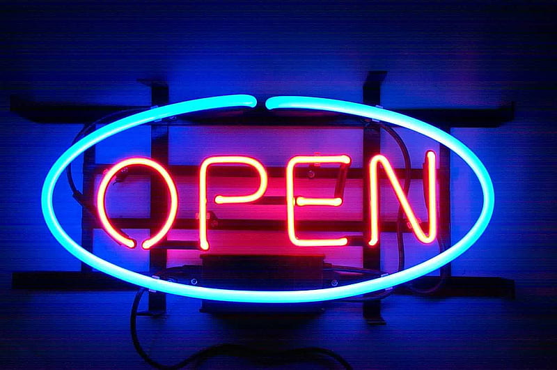 Yes, we're open, fun, entertainment, people, HD wallpaper