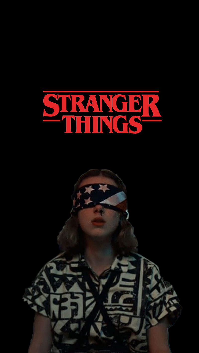 stranger things wallpaper  eleven with blindfold  Stranger things  wallpaper Stranger things poster Stranger things sticker