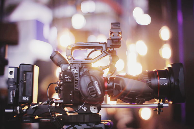 camera, filming, equipment, production, Technology, HD wallpaper