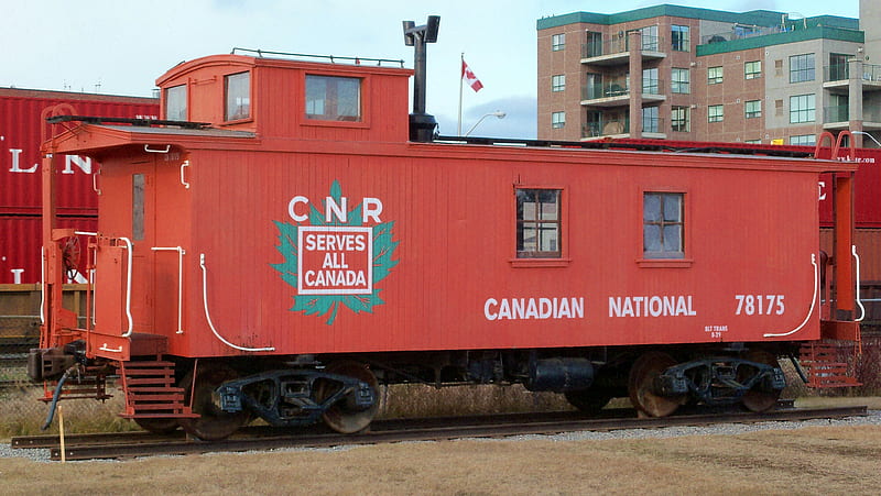 1929 CNR caboose, caboose, restored, train, vintage, HD wallpaper