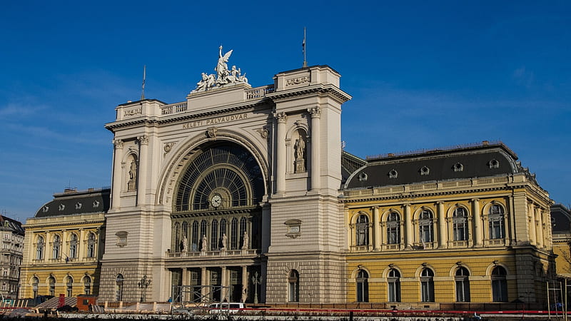 Budapest's Keleti Railway Station, Keleti, Station, Railway, Budapest, Building, HD wallpaper