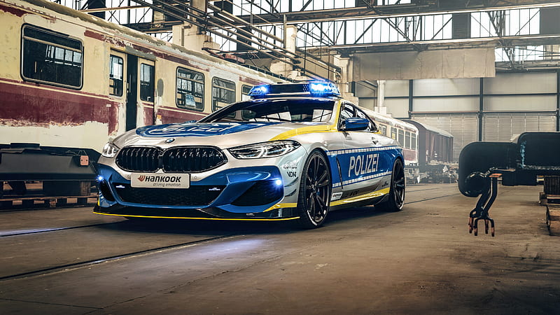 AC Schnitzer BMW ACS8 5.0i Polizei Tune it Safe Concept 2021 3 Cars, HD wallpaper