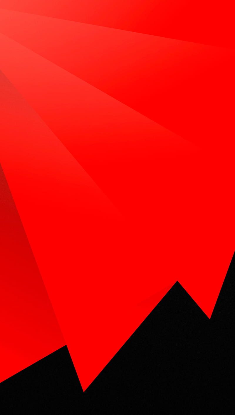 Sharp and Red, black, bright, clean, design shapes, simple, HD phone  wallpaper | Peakpx