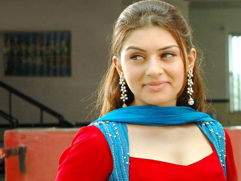Hansika Motwani, red, tollywood, hollywood, sexy, cute, bollywood, naughty, hot, beauty, sizzling, gorgeous, HD wallpaper