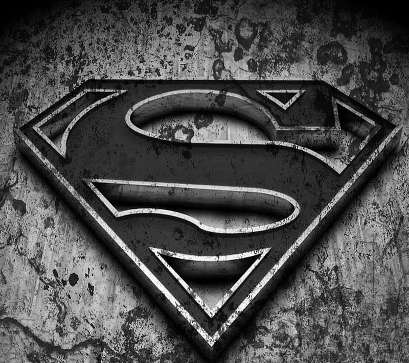 Simple superman, black, clean, dark, gris, hero, logo, simple, superhero,  superman, HD phone wallpaper | Peakpx