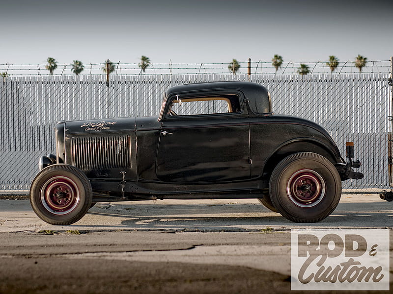 '32 Coupe, black, hot rod, classic, 1932, HD wallpaper