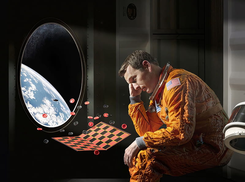 Chess In Space Astronaut , astronaut, space, artist, artwork, digital-art, HD wallpaper
