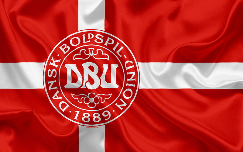 Denmark Football, danish, emblem, flag, national, team, HD wallpaper