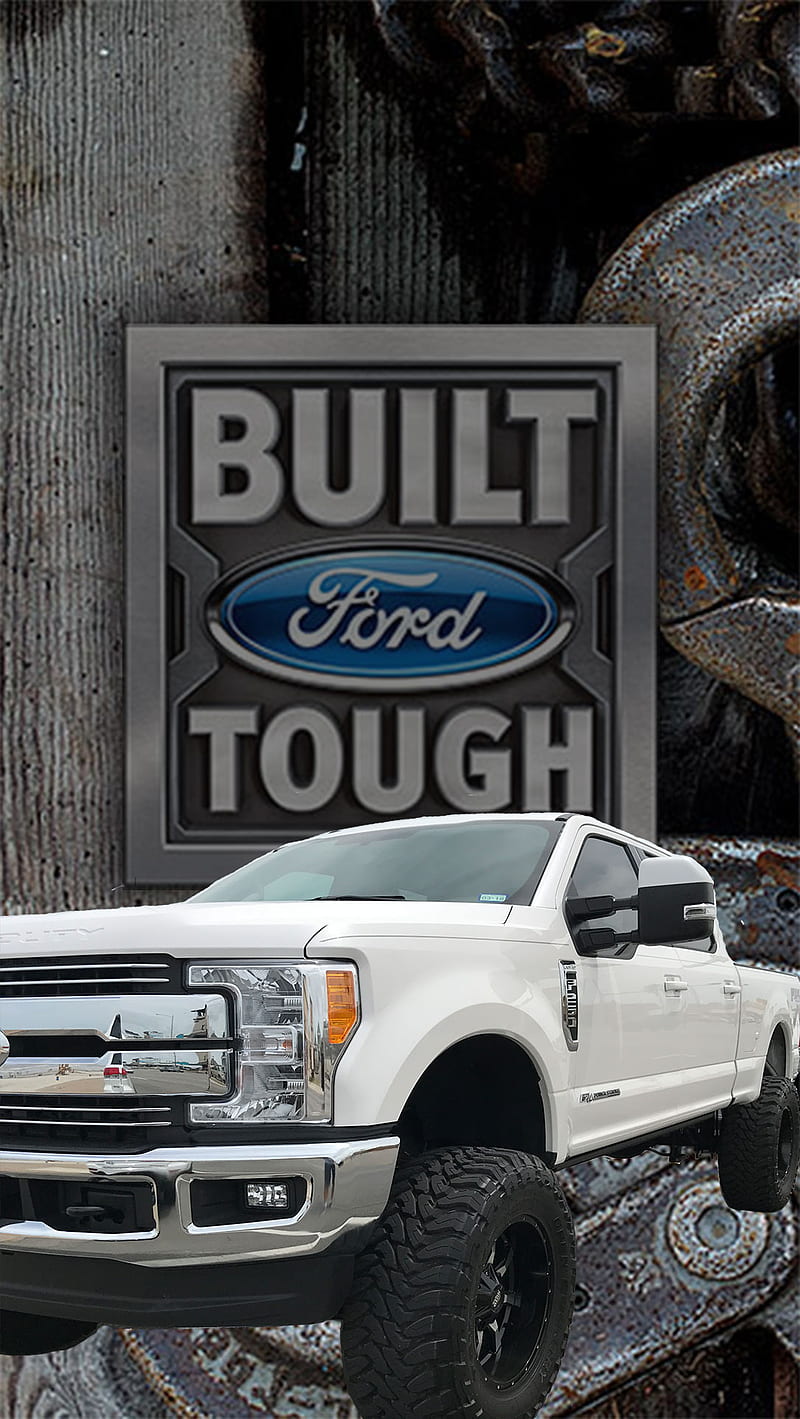 Built Ford Tough, 2017f250, 4x4, f250, lifted, liftedtruck, offroad, trucks, HD phone wallpaper