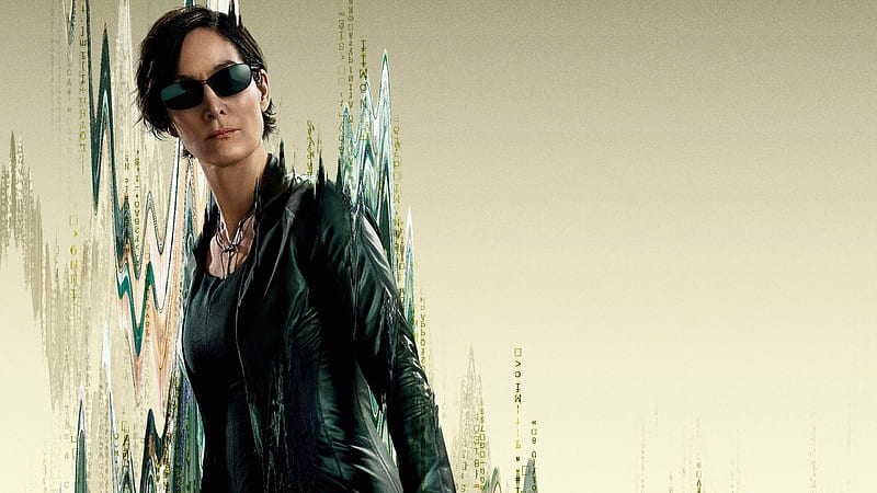 Carrie-Anne Moss Trinity The Matrix Resurrections, HD wallpaper