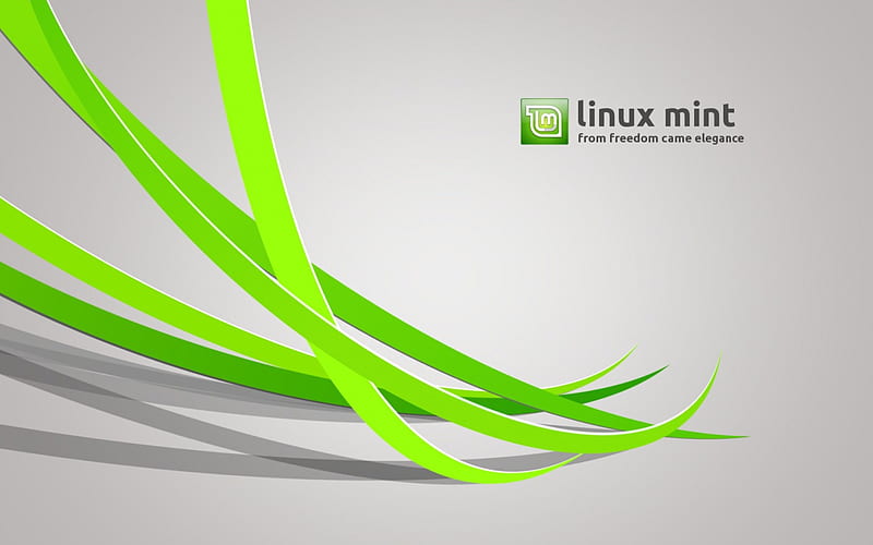Linux Mint Green Curves, Linux, tux, pc, Linux Mint, HD wallpaper