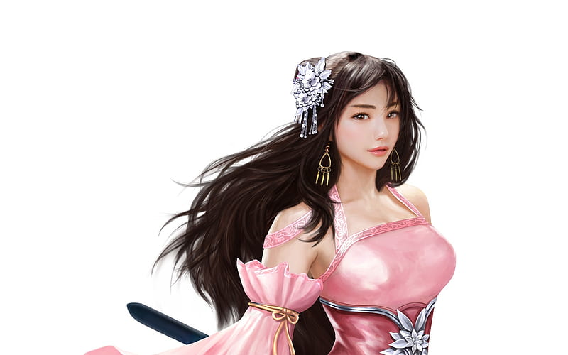 1920x1080px 1080p Free Download Princess Fantasy Girl Game Asian White Pink Hotduck 