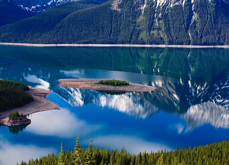 Small island in lake, island, small, lake, blue, HD wallpaper Small island in lake, island, small, lake, blue, HD wallpaper