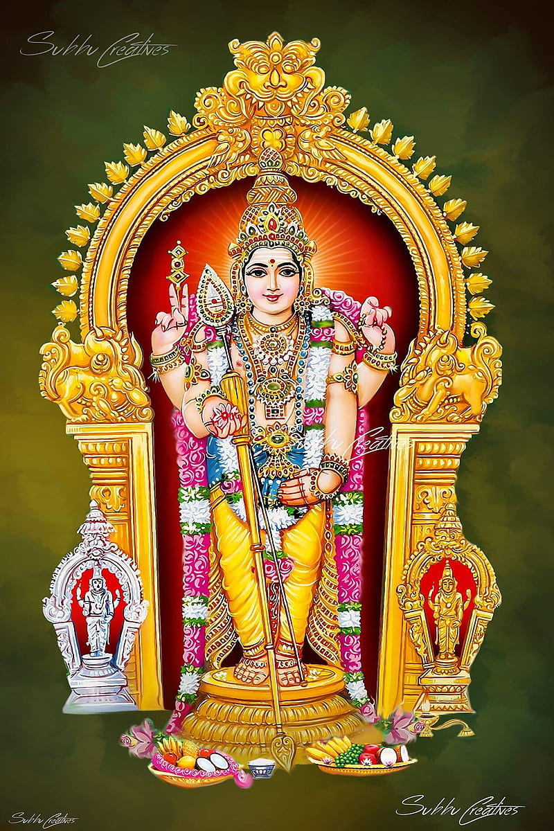 Handicraft Lord Tiruchendur Subramaniya Swamy for Pooja and Wall ...