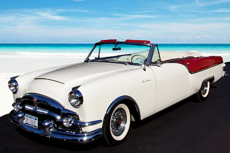 1954 Packard Caribbean, antique, automobile, car, convertible, 1954, packard, classic, caribbean, HD wallpaper