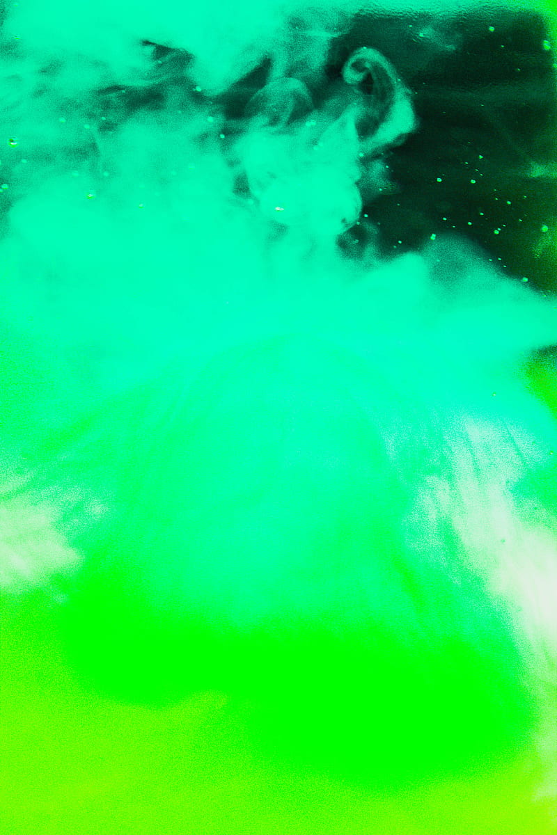 colored smoke, green, abstraction, HD phone wallpaper