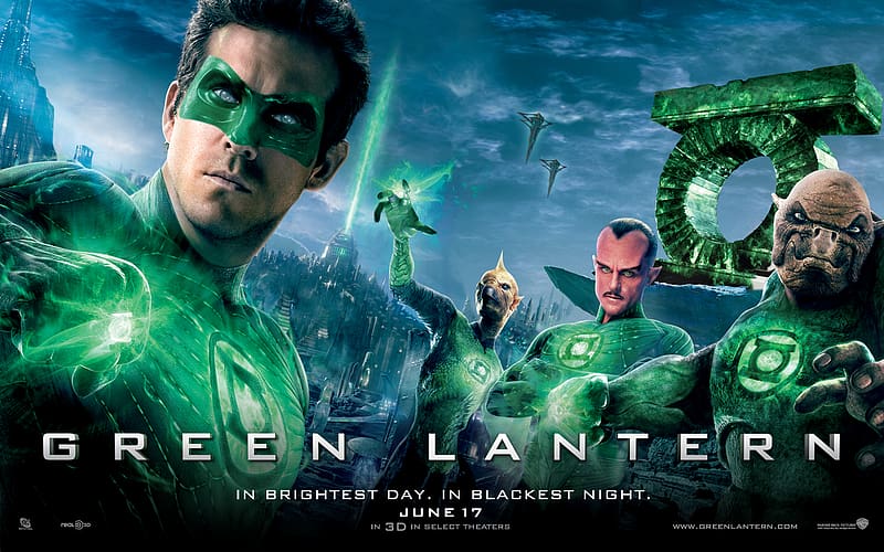 green lantern emerald knights movie poster