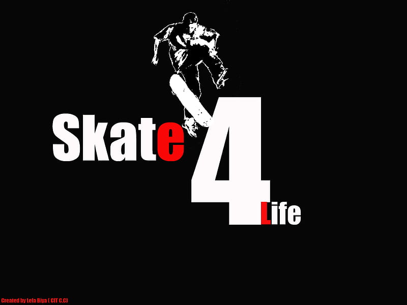Sticker Skate 4 Ever - Autocollant Skate 4 Ever