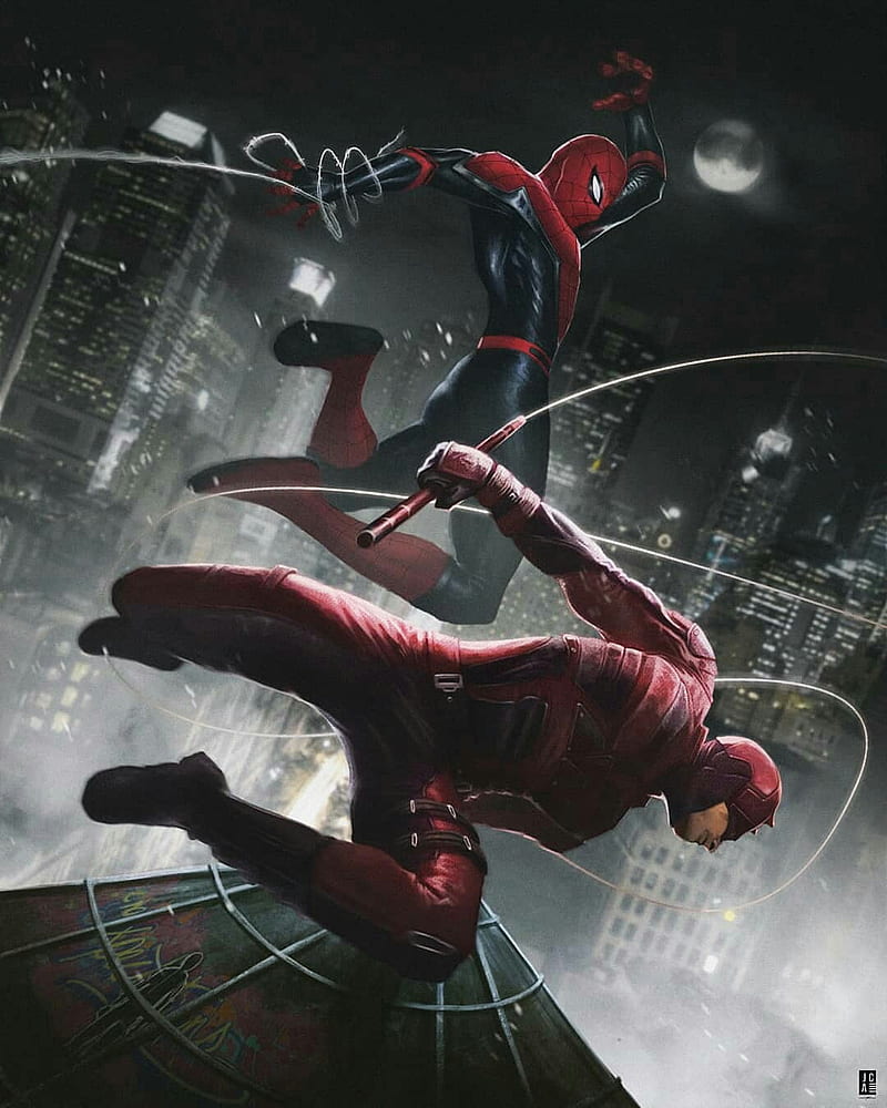 Spiderman, daredevil, comics, HD phone wallpaper | Peakpx