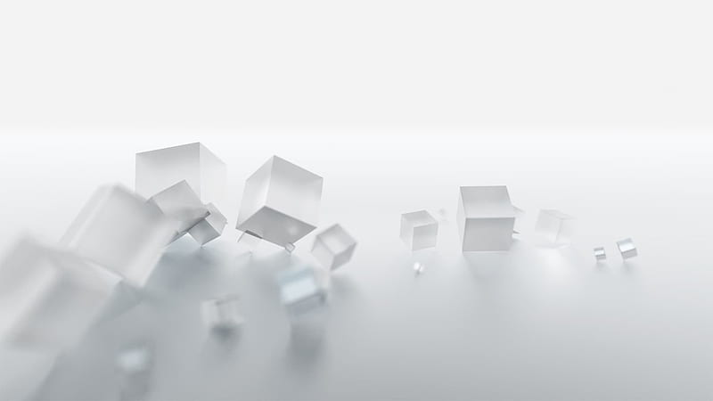White Cubes White, HD wallpaper