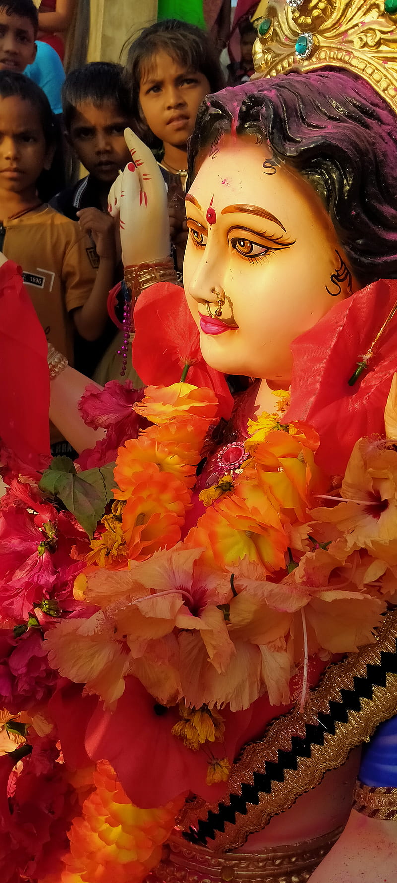 Durga Mata, devi, festival, india, maa, mata, HD phone wallpaper