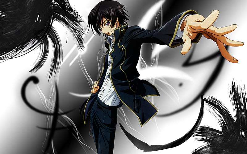 Code Geass Lelouch Glowing Eyes 4k Desktop Wallpaper for Free