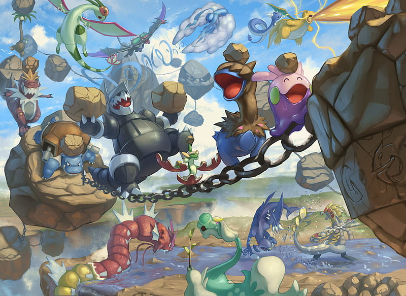 Pokémon, Dragonite (Pokémon), Staraptor (Pokémon), Rowlet (Pokémon),  Hatterene (Pokémon), HD wallpaper | Peakpx