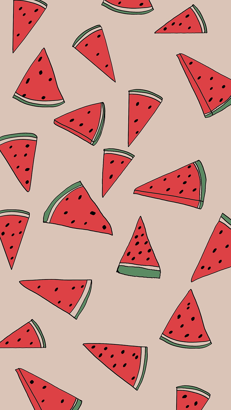 watermelon pattern, drawing, fruit, happiness, joy, pop art, red, summer, summer time, sweet, HD phone wallpaper