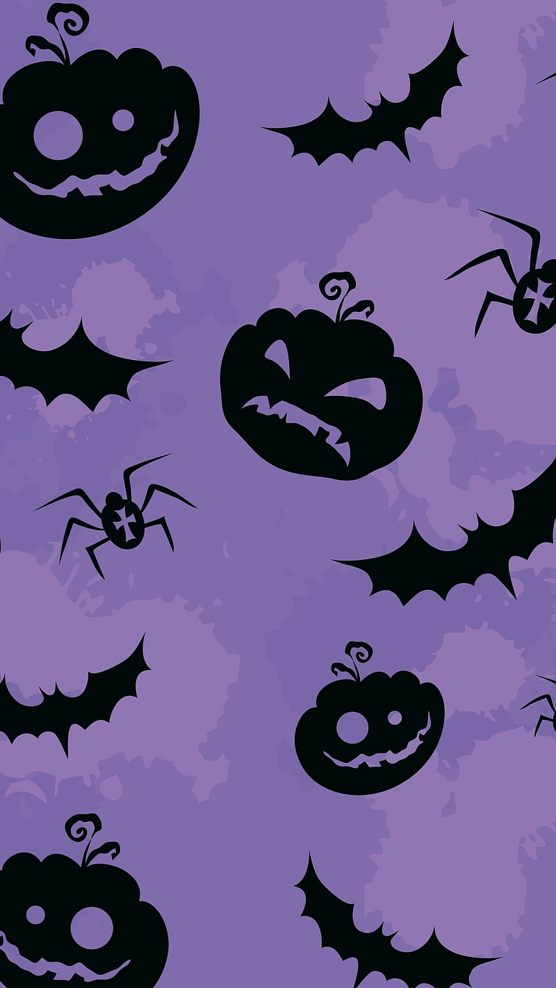 Purple Halloween Background Vector Art Icons and Graphics for Free  Download
