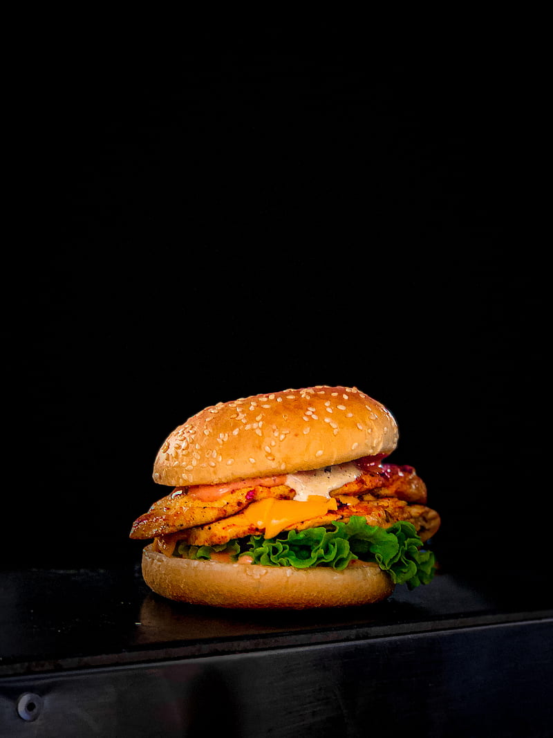 Burger Fast Food, fast food, foods, loaded, spices, tasty, HD phone wallpaper