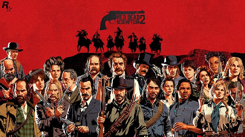 Video Game, John Marston, Red Dead Redemption 2, Arthur Morgan, Micah Bell, Bill Williamson, Uncle (Red Dead), Hosea Matthews, Sean Macguire, Sadie Adler, Dutch Van Der Linde, Red Dead, Lenny Summers, Charles Smith, Abigail Marston, Reverend Swanson, Jack Marston, Simon Pearson, Josiah Trelawny, HD wallpaper