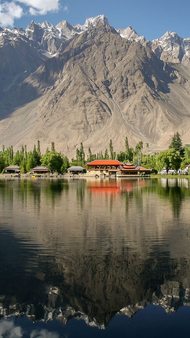 Shangrila Resorts, lower kachura lake, pakistan, shangrila lake, skardu, HD phone wallpaper