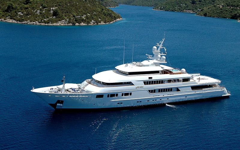 Floridian Luxury Yacht Exterior, yacht, floridian luxury yacht, floridian yacht, luxury, HD wallpaper