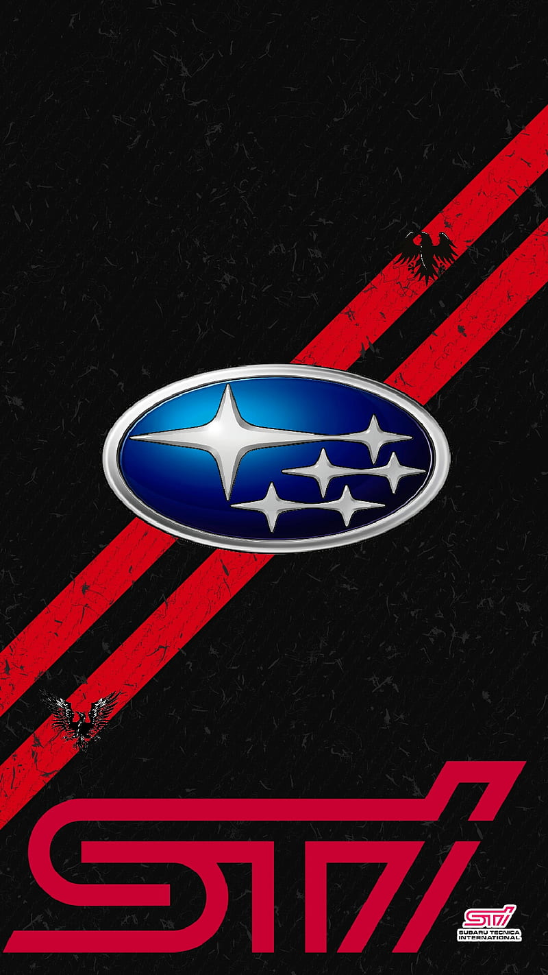 Subaru STi Logo, nek, HD phone wallpaper