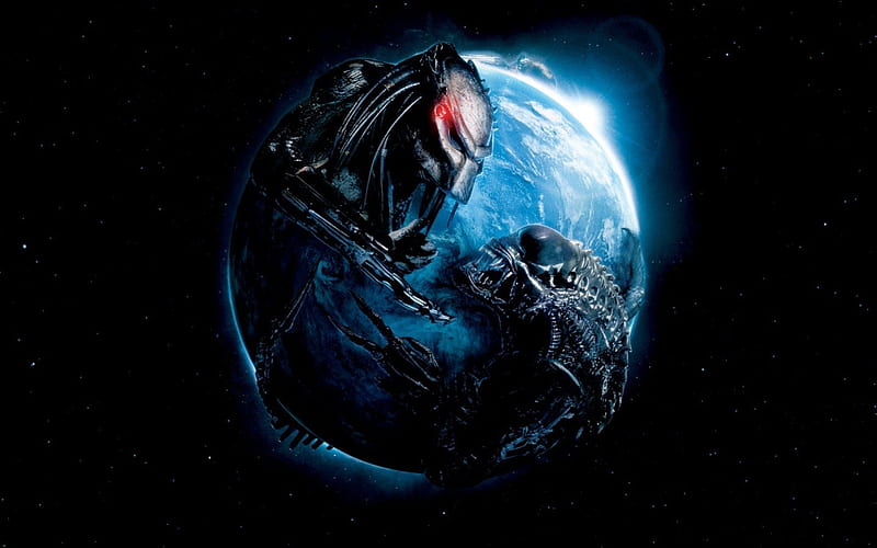 AVP - Alien vs Predator - World Earth Globe, globe, world, alien versus predator, earth, avp, alien vs predator, HD wallpaper