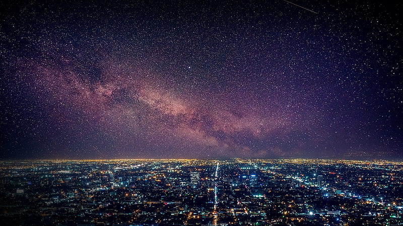 Los Angeles Starry Night, HD wallpaper