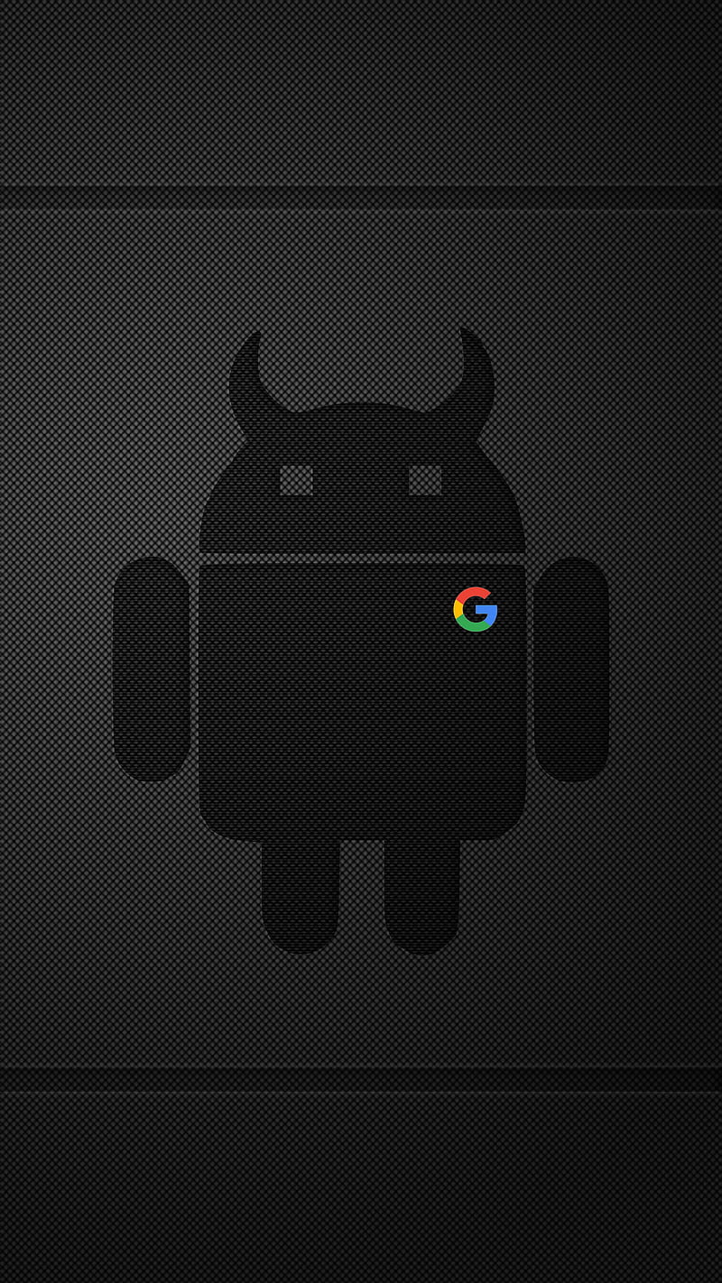 Devil Droid, 929, amoled, android, aosp, black, dark, google, minimal, themes, HD phone wallpaper