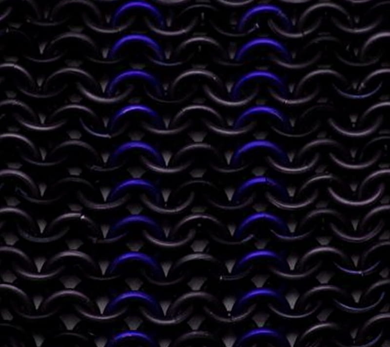Chain Mail Black Blu, blye, chain mail, HD wallpaper