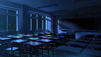 Anime Classroom HD Wallpaper