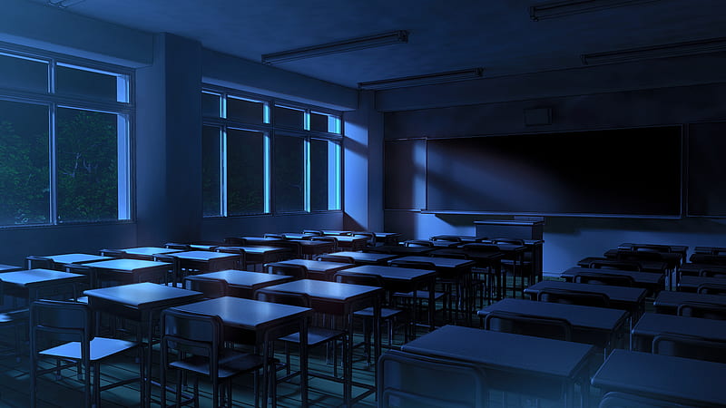 Mobile wallpaper: Anime, Room, Classroom, 988553 download the