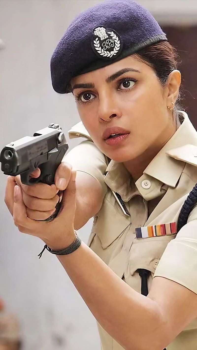 Girl Police, Priyanka Chopra In IPS Officer Uniform, priyanka chopra, ips officer, police uniform, actress, HD phone wallpaper